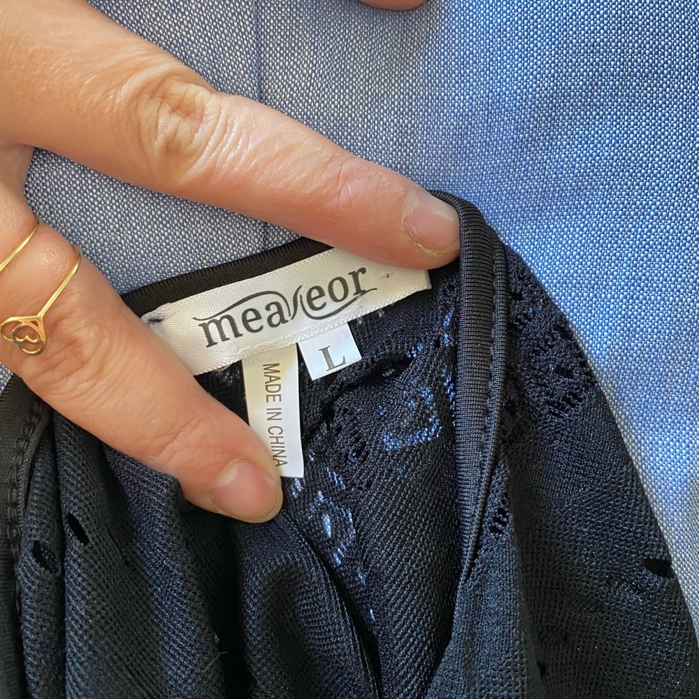 Eyelet Long Sleeve Bodycon Dress